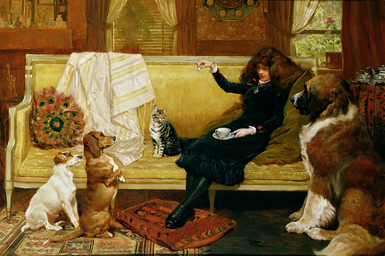 Teestunde, 1883 von John Charlton