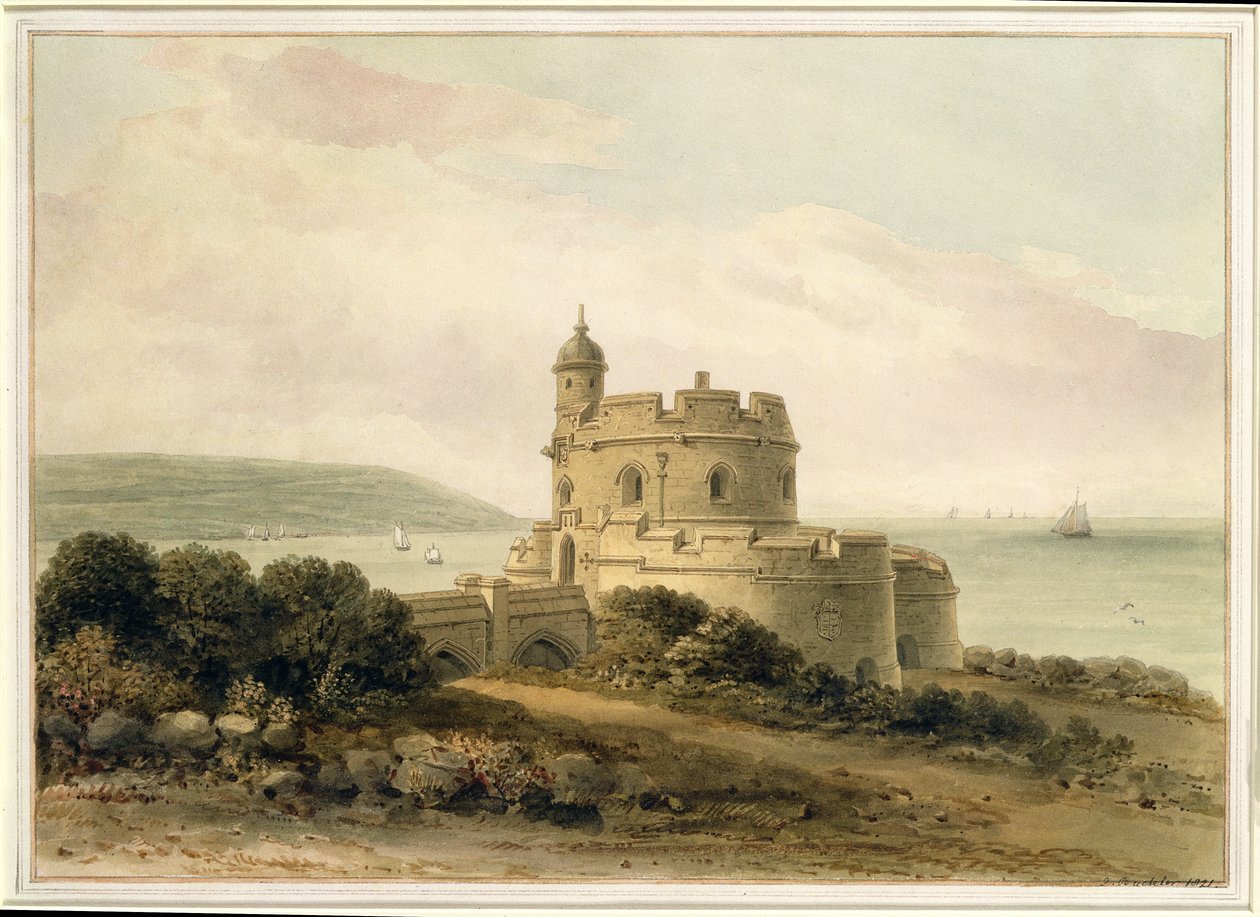 St. Mawes Castle, Cornwall, 1821 von John Chessell Buckler