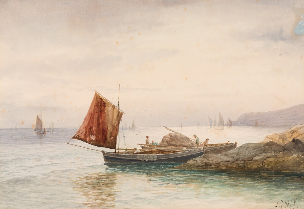 Fischerboot (ohne Titel) von John Clarke Isaac Uren