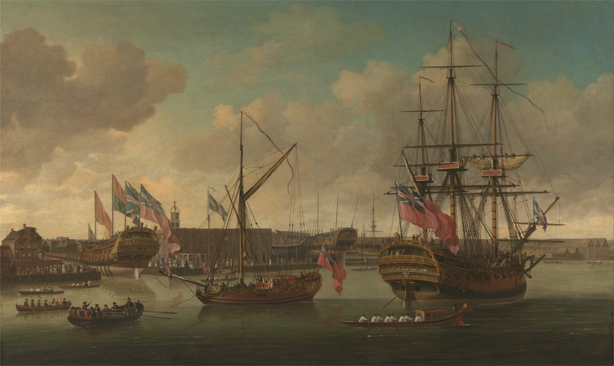 Start in Deptford von John Cleveley the elder