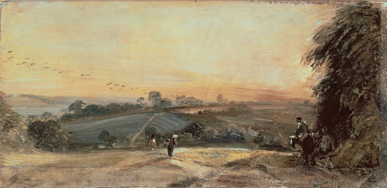 Herbstlicher Sonnenuntergang (Skizze) von John Constable