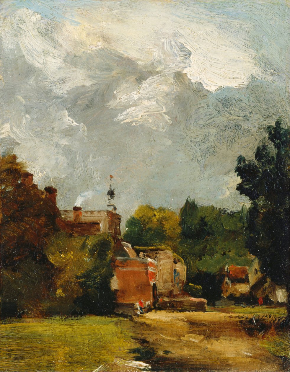 East Bergholt Kirche von John Constable