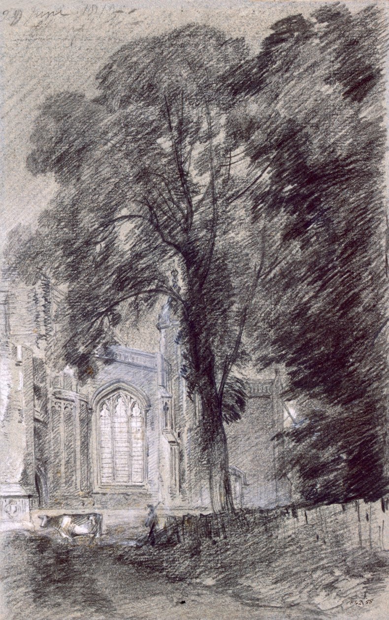 Kirche von East Bergholt - Westende von John Constable