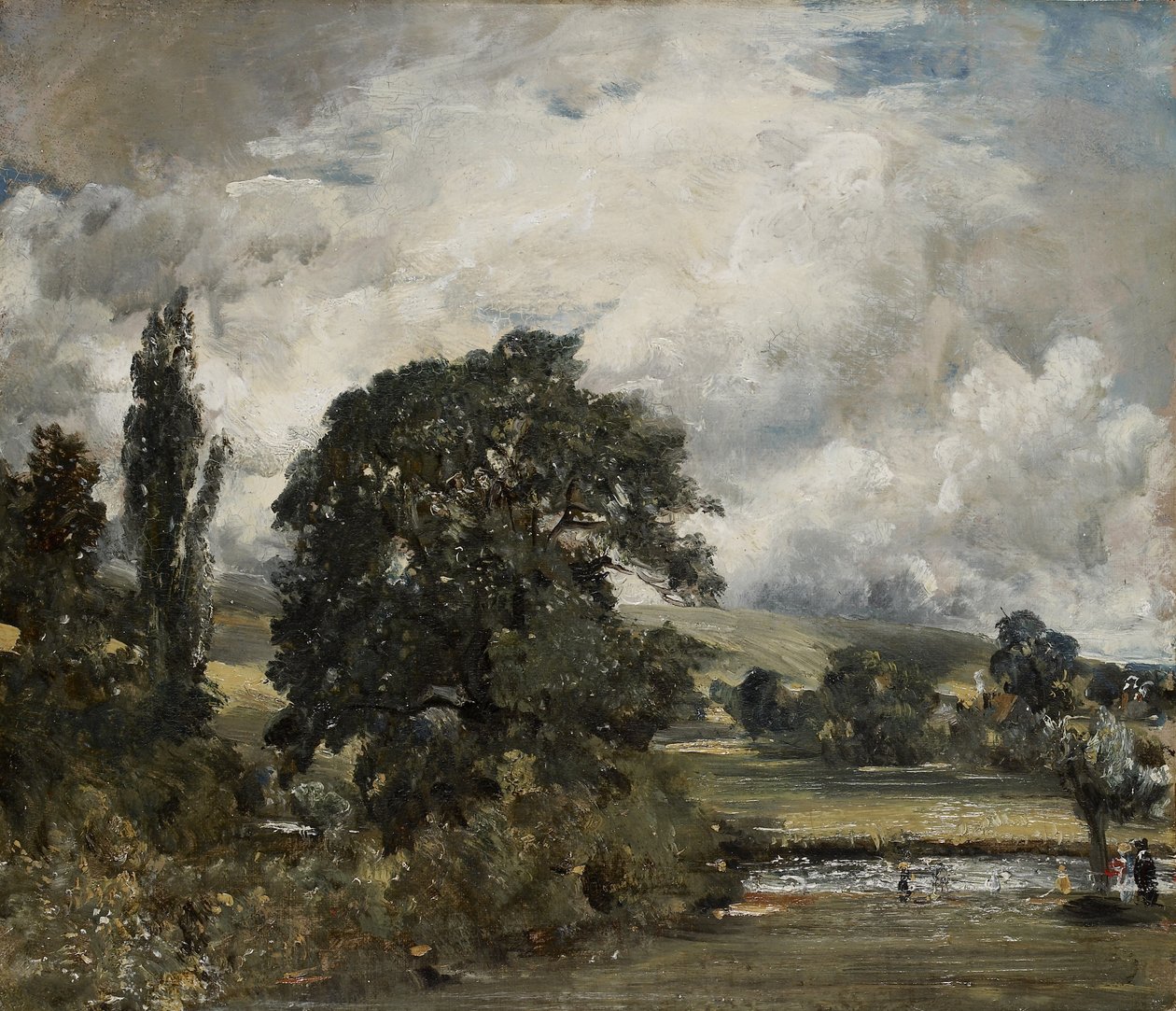 Wiesen in der Nähe von Salisbury, 19. Jahrhundert von John Constable