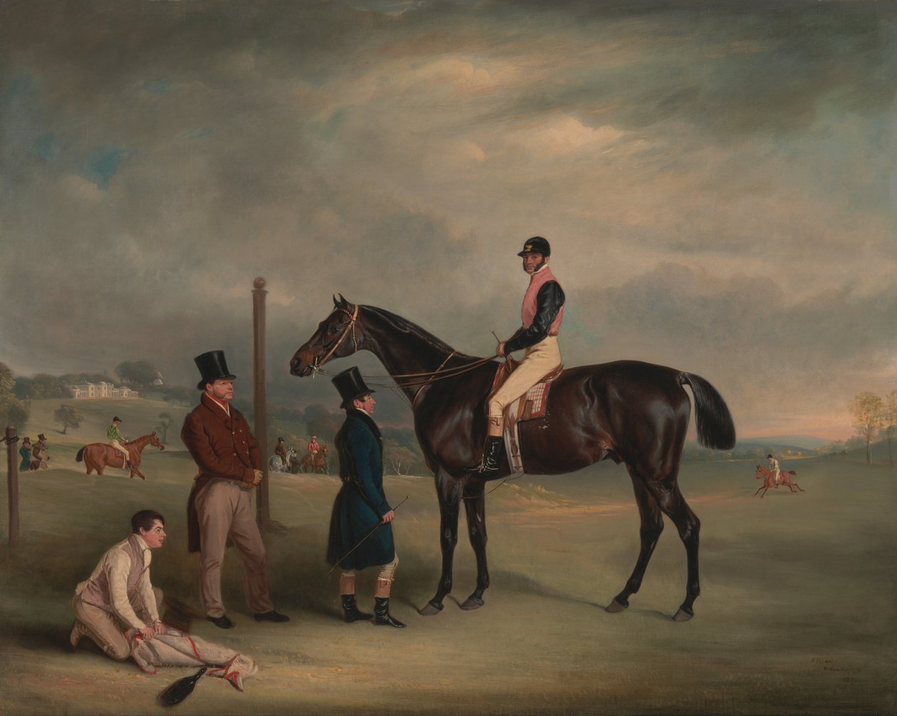 Euxton, mit John White in Heaton Park von John E. Ferneley