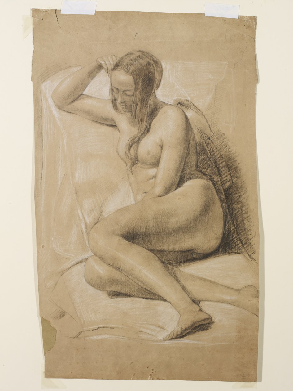 Sitzender weiblicher Akt, 1847 von John Everett Millais