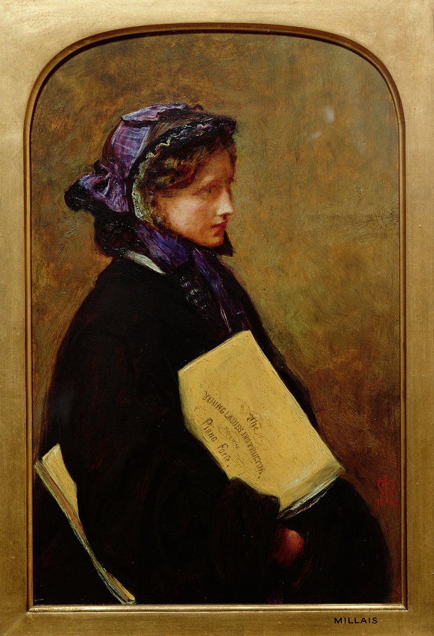 Die Musiklehrerin von John Everett Millais