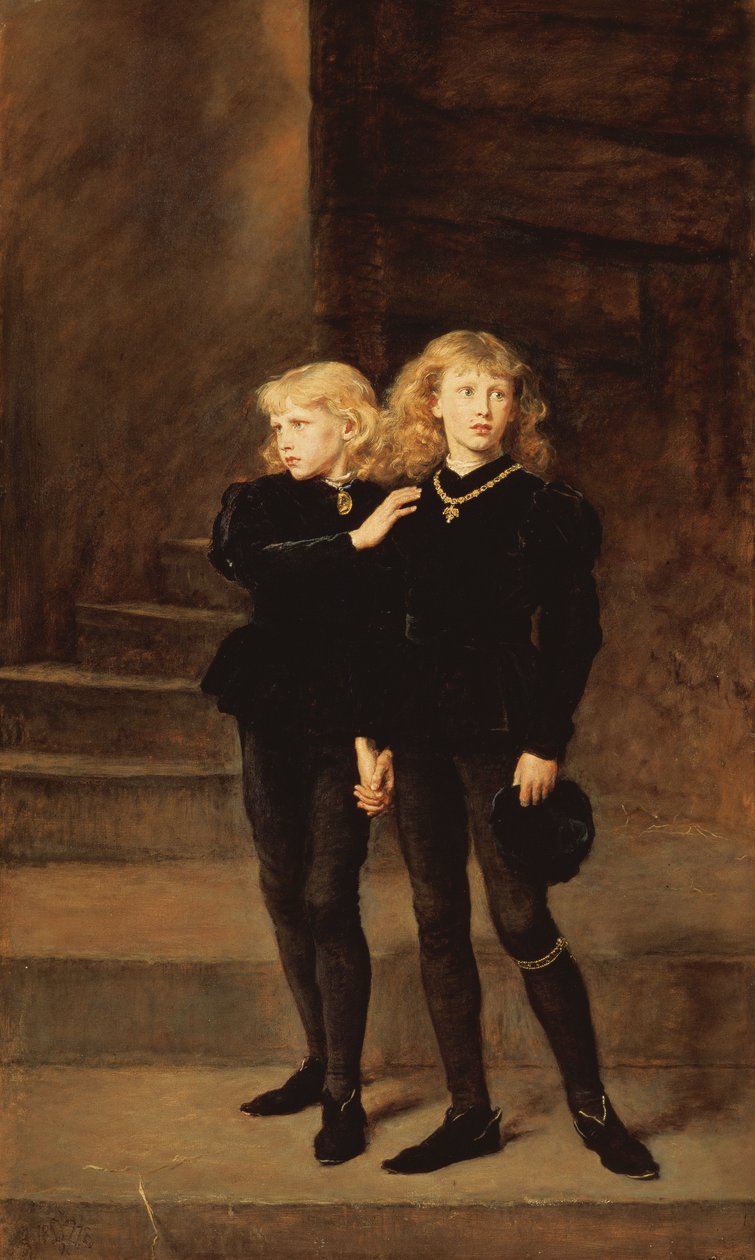 Die Prinzen Edward und Richard im Turm, 1878 von John Everett Millais