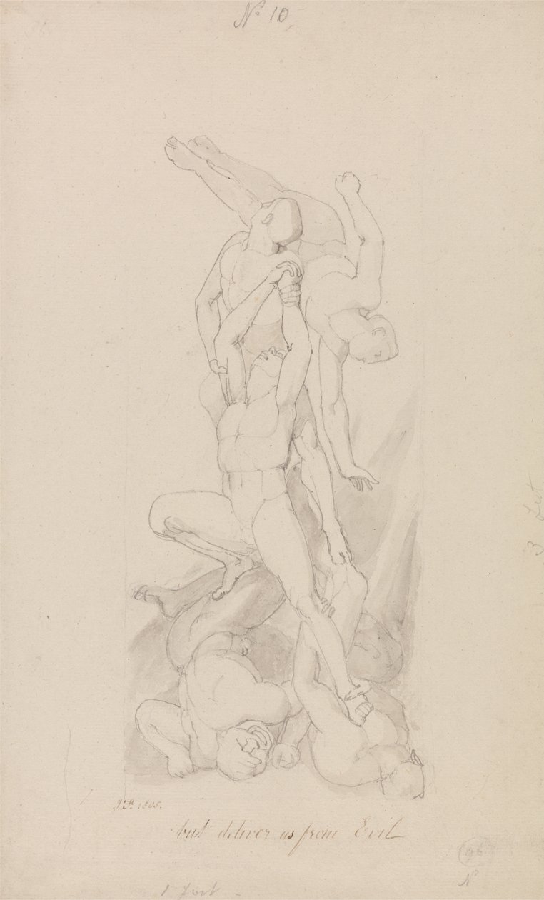 Aber erlöse uns von dem Bösen von John Flaxman