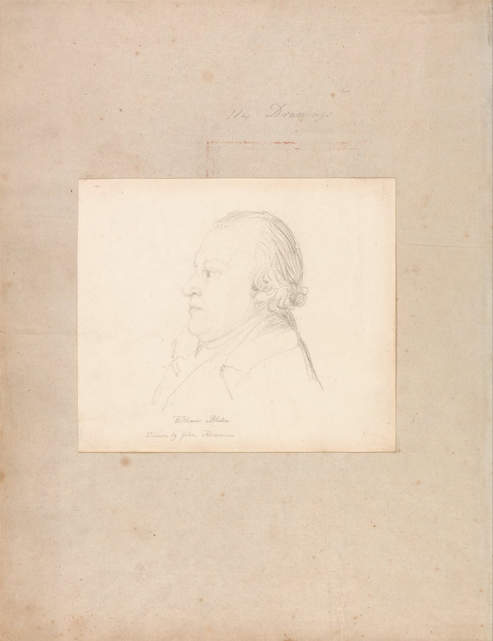 Porträt von William Blake von John Flaxman