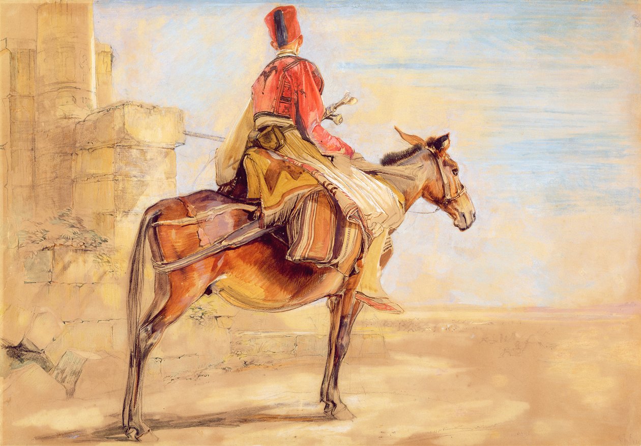 Ein türkischer Außenposten, 1850 von John Frederick Lewis
