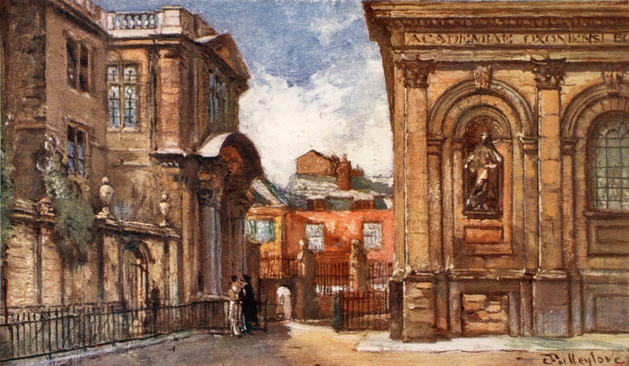 Das alte Ashmolean Museum und das Sheldonian Theatre, 1903 von John Fulleylove