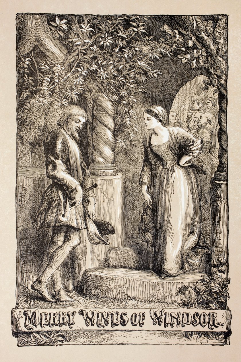 Illustration für Die lustigen Weiber von Windsor, aus 