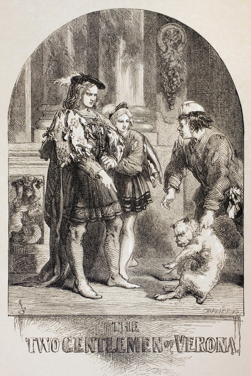 Illustration für Die beiden Herren von Verona, aus 