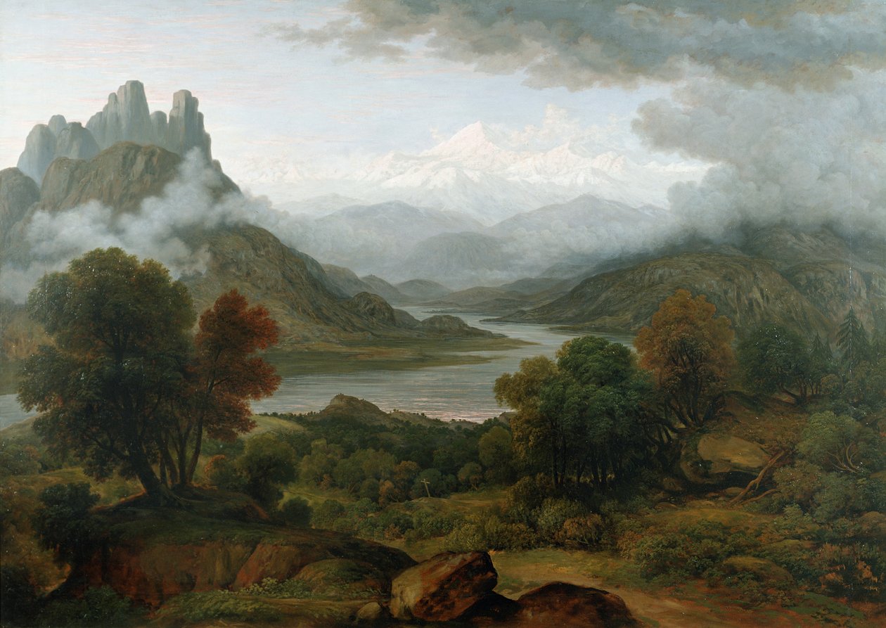 Blick auf das Aostatal, Berner Oberland von John Glover