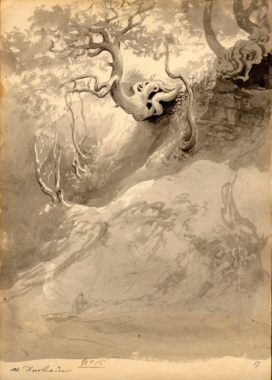 Waldlandschaft bei Durham von John Glover
