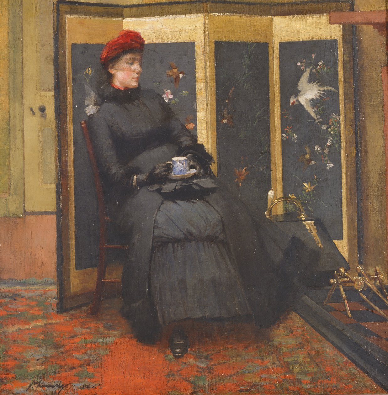 Ein Besucher, 1885 von John Lavery