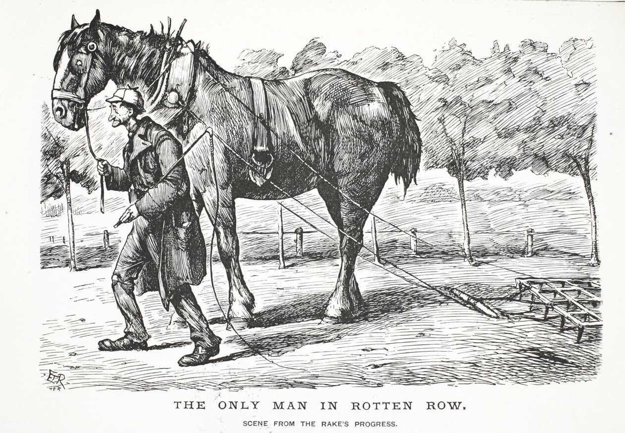 Der einzige Mann in Rotten Row von John Leech