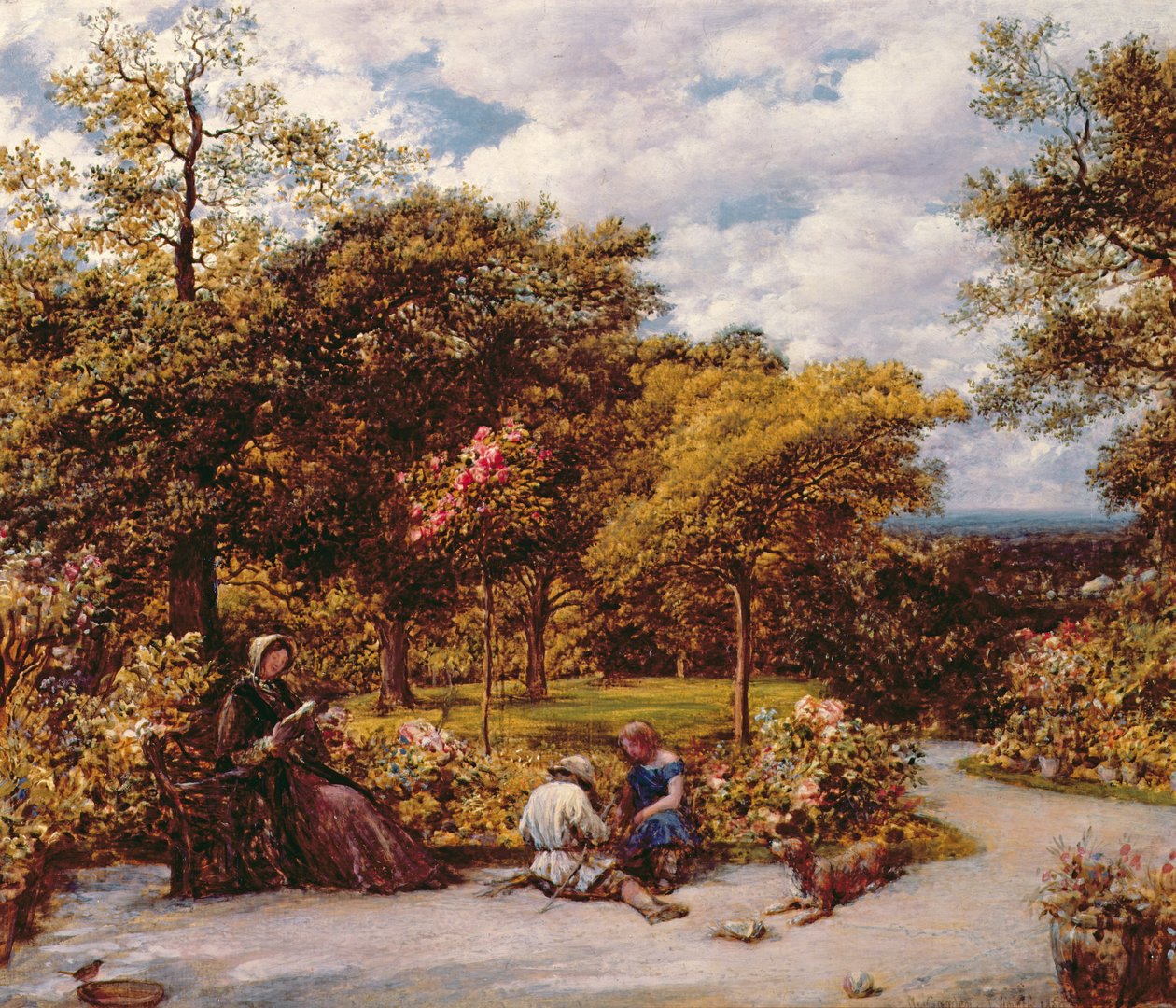 Mein Garten in Redhill, 1859 von John Linnell