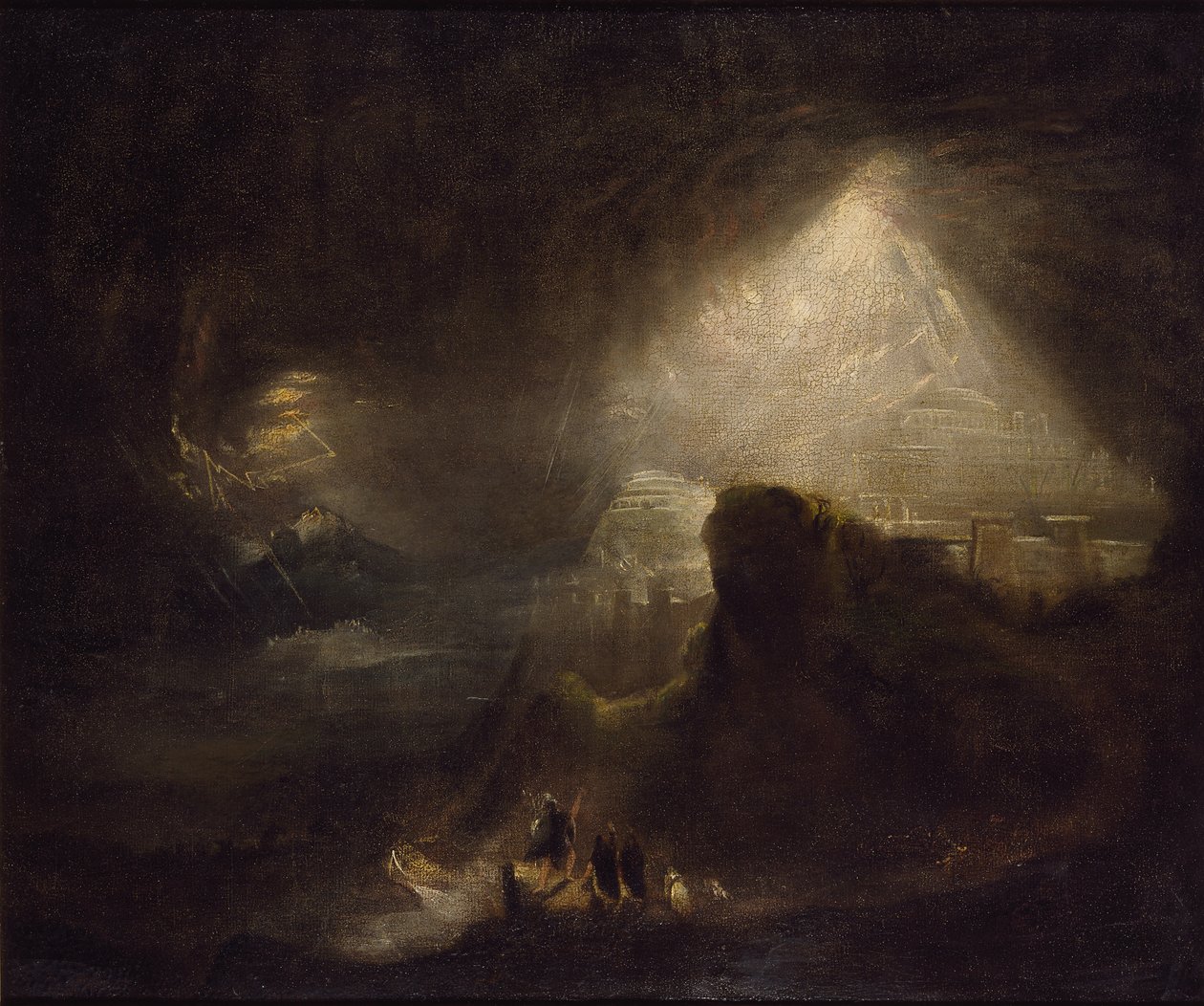 Josua befiehlt der Sonne stillzustehen, 19. Jahrhundert von John Martin