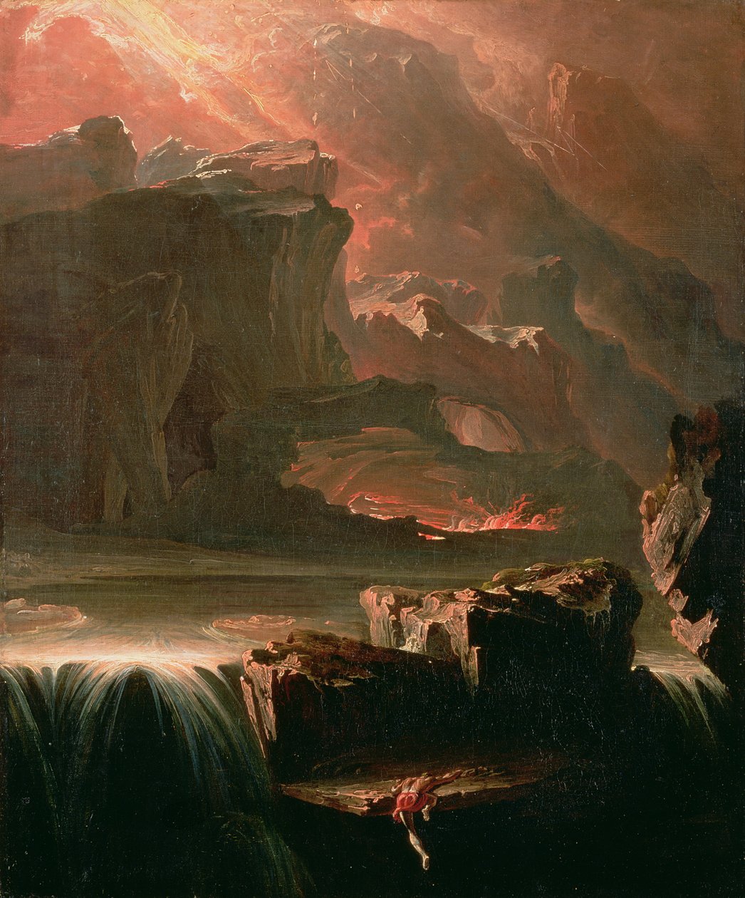 Sadak auf der Suche nach den Wassern des Vergessens, 1812 von John Martin
