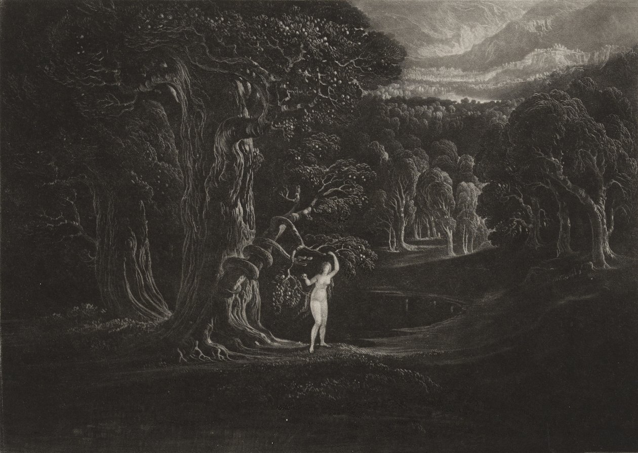 Satan verführt Eva von John Martin