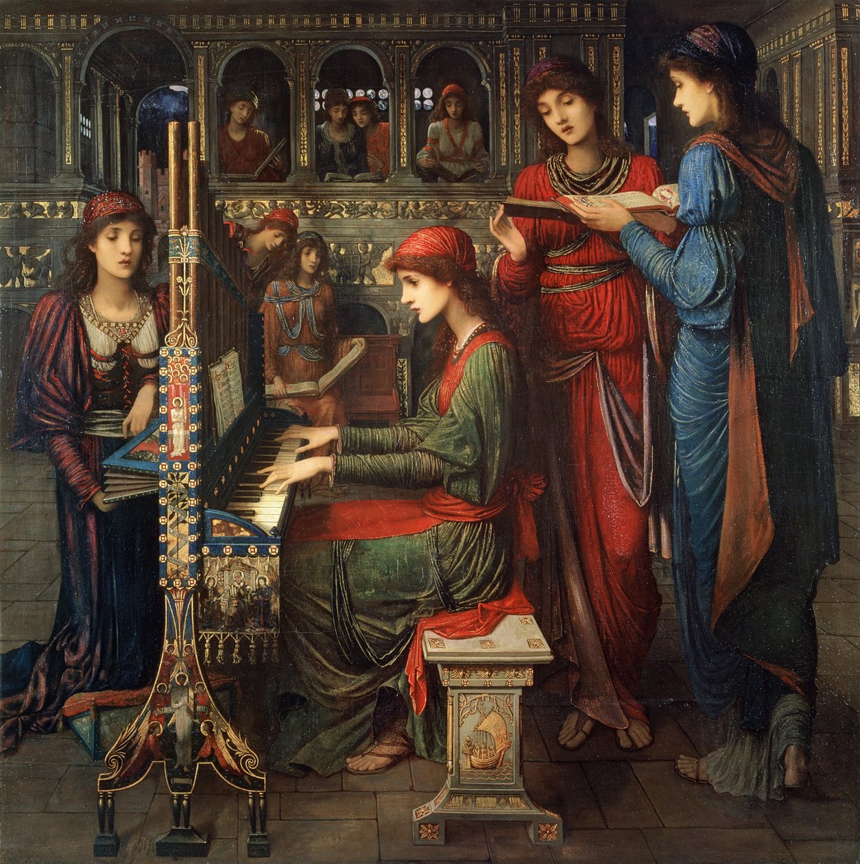 St. Cecilia, 1897 von John Melhuish Strudwick