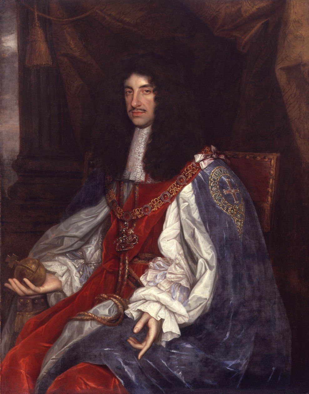 Porträt von Charles II (1630-85) ca. 1660-65 von John Michael Wright