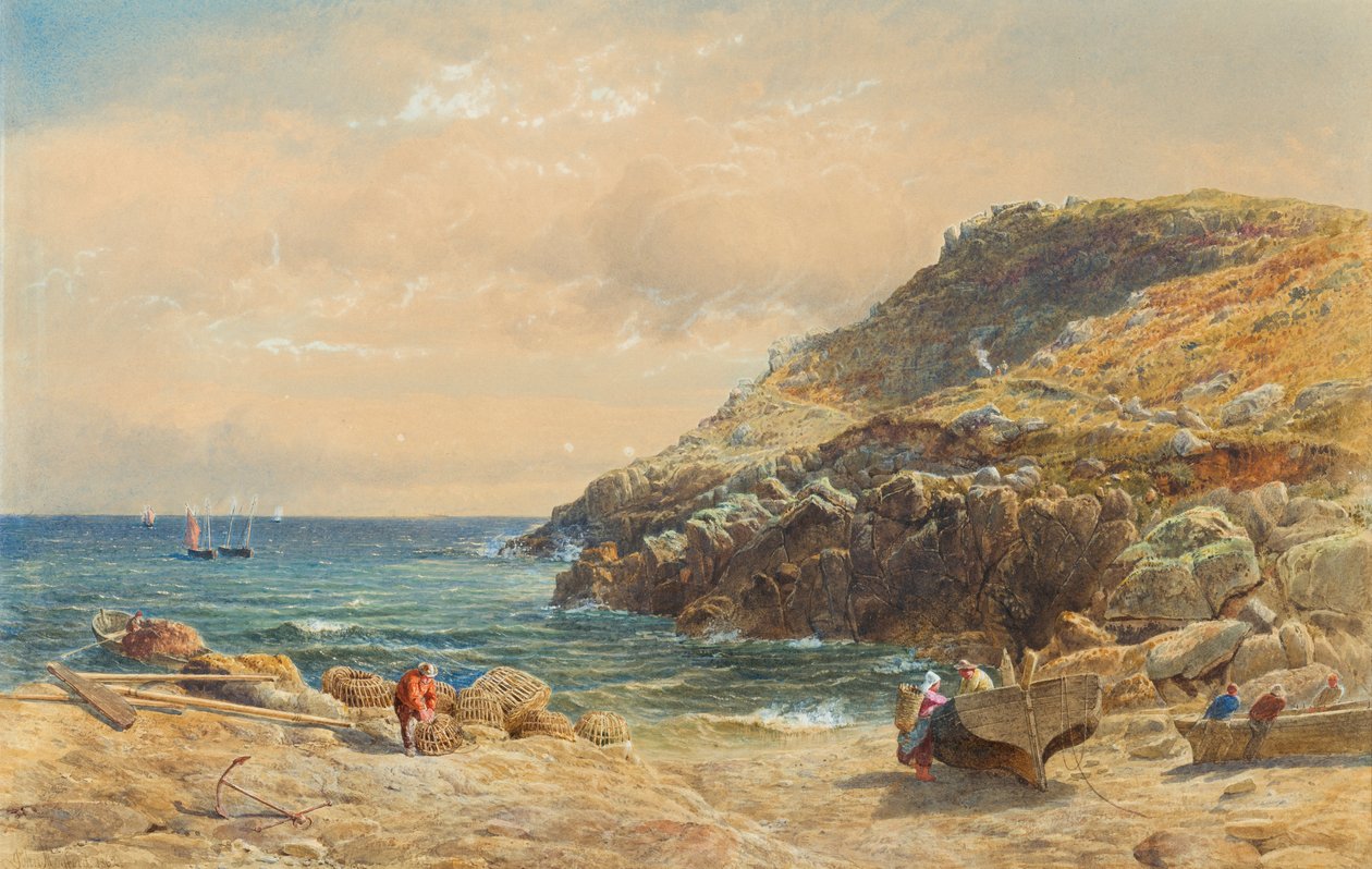 Landschaft an der Küste von Cornwall von John Mogford