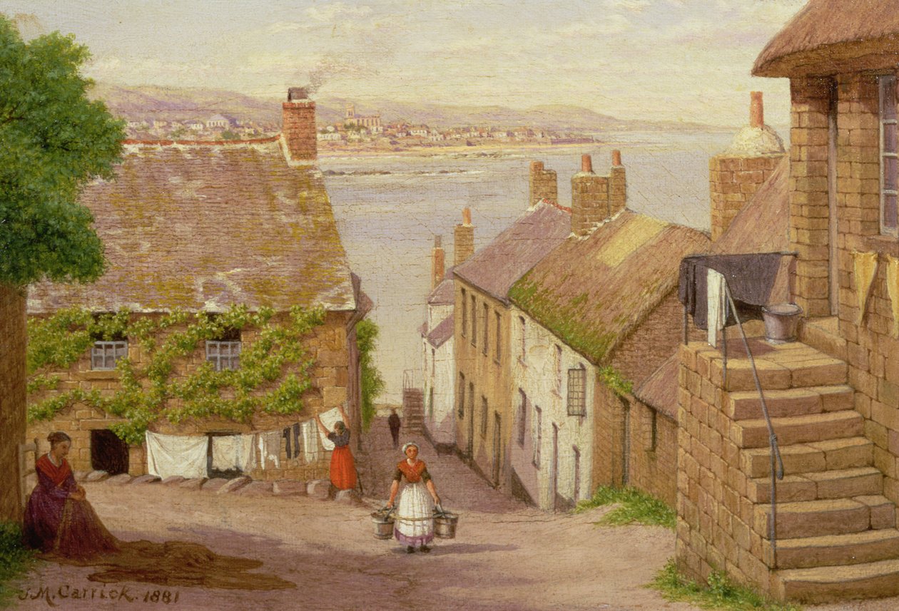 Ansicht von Penzance von Newlyn aus, 1881 von John Mulcaster Carrick