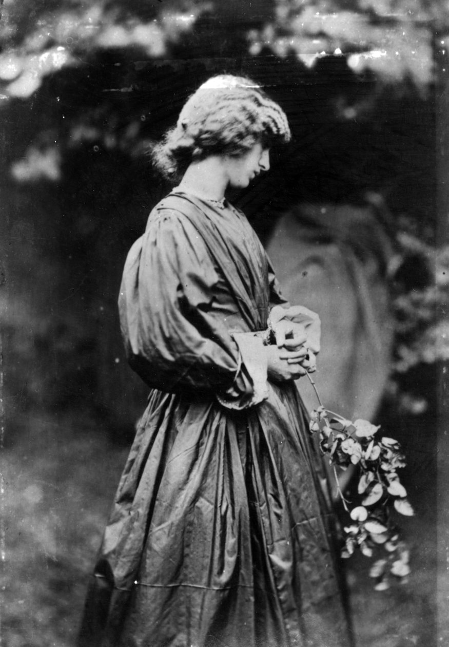 Jane Morris, posiert von Dante Gabriel Rossetti, 1865 von John R. Parsons