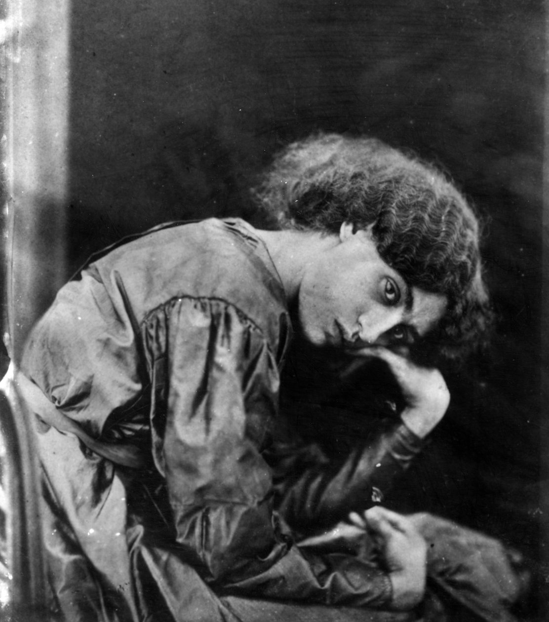 Jane Morris, posiert von Dante Gabriel Rossetti, 1865 von John R. Parsons