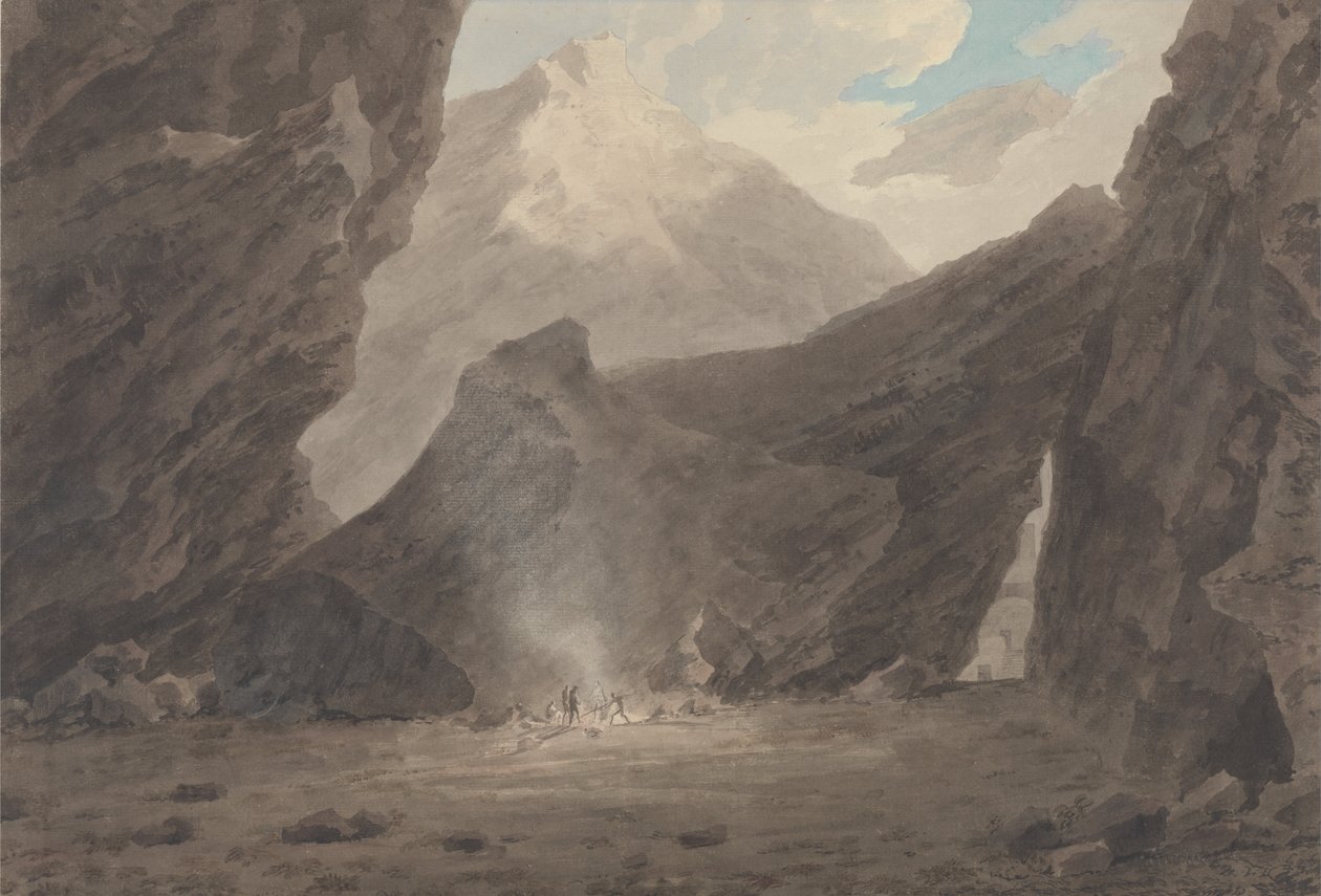 In der Nähe von Chiavenna in Graubünden von John Robert Cozens