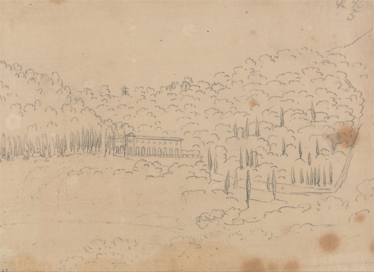 Ansicht einer Villa von John Robert Cozens