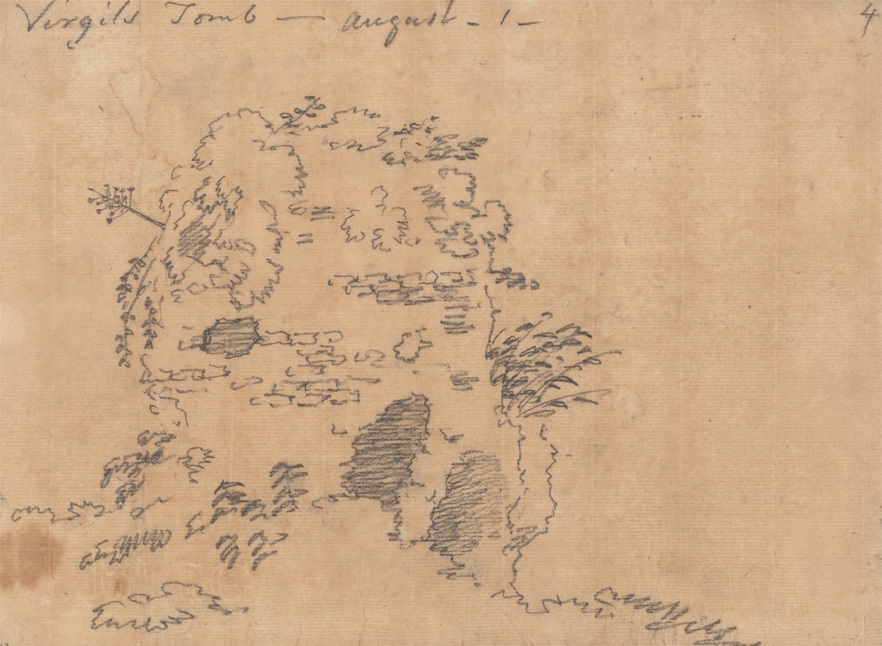 Virgils Grab, 1. August von John Robert Cozens