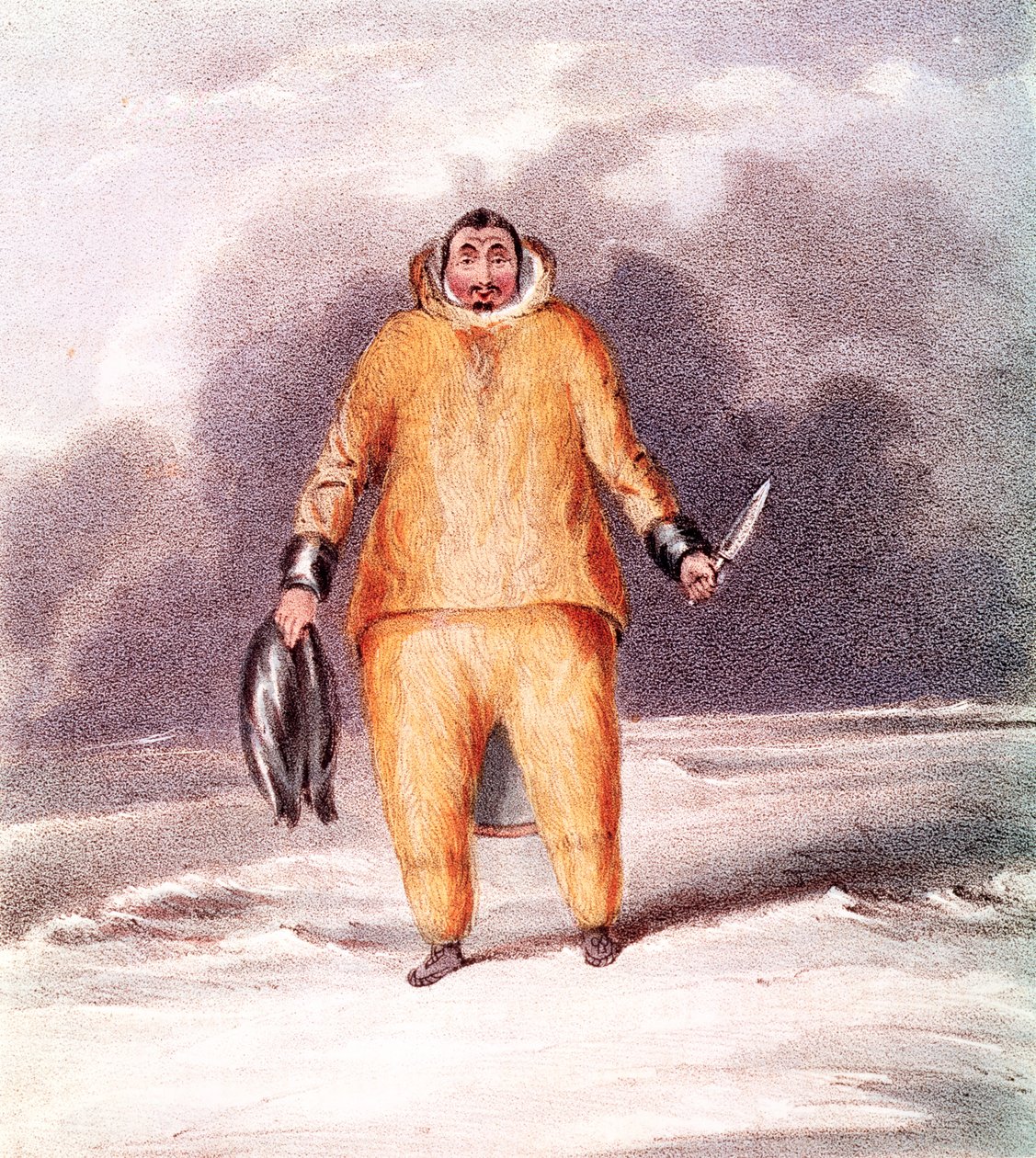 Kunana, ein Eskimo, graviert von John Brandard (1812-63), gedruckt von Graf und Sorel von John Ross