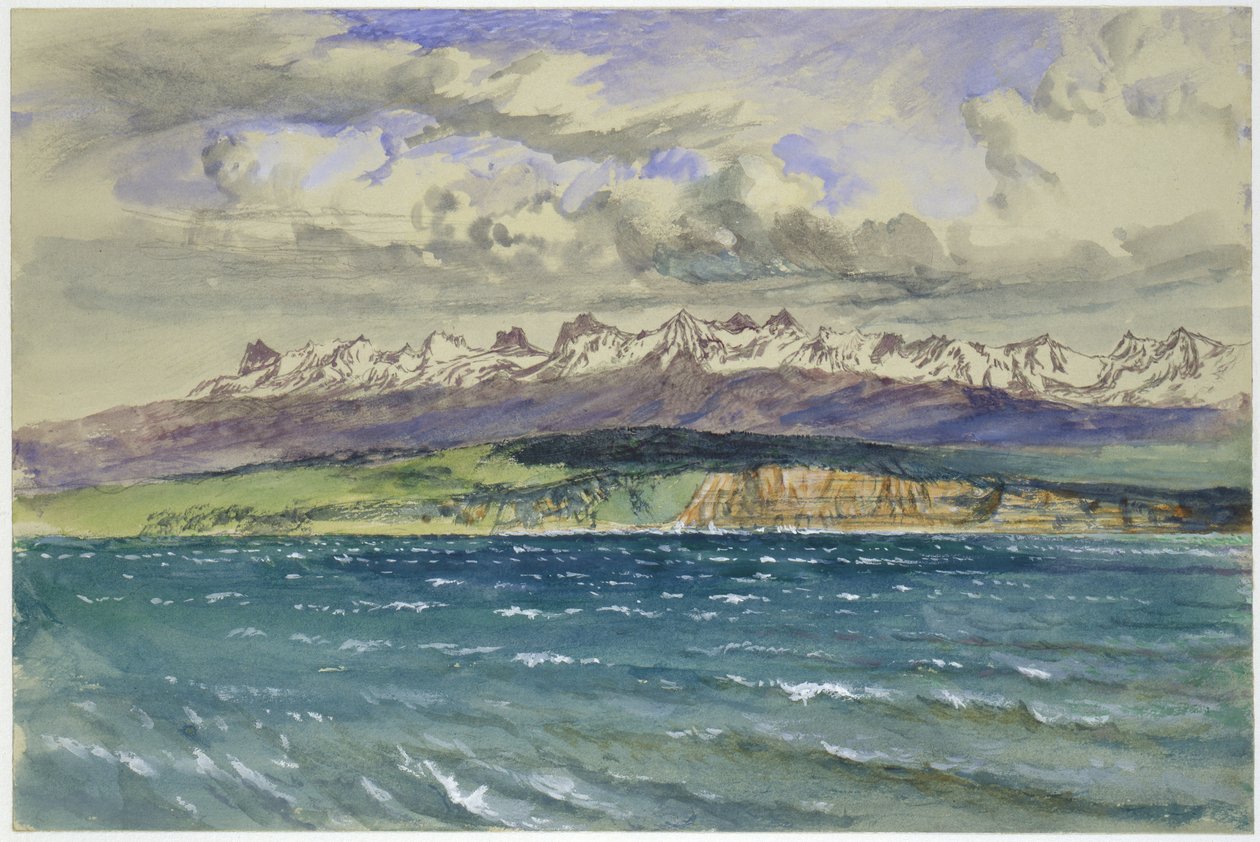 Nachmittag im Frühling, mit Südwind, in Neuchâtel, 30. April 1869 von John Ruskin