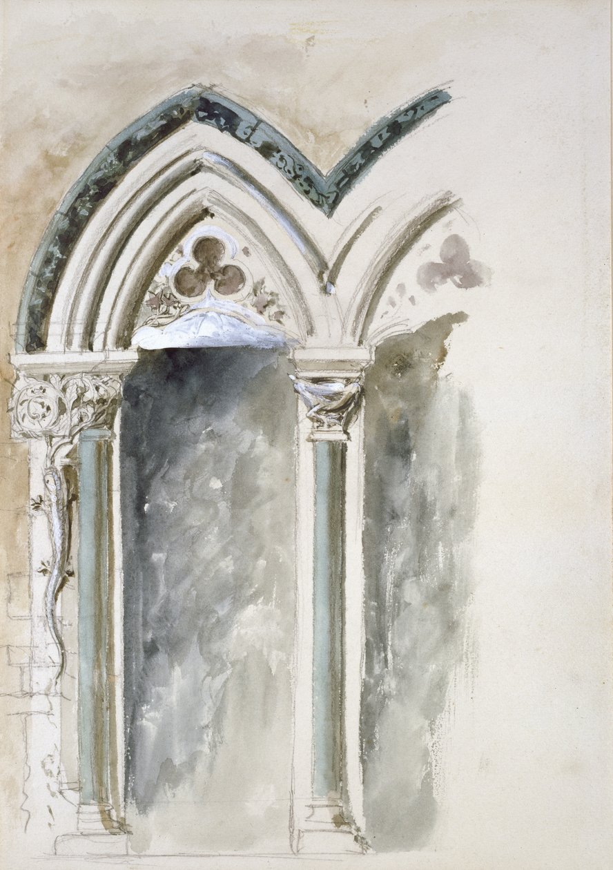 Entwurfsstudien für Kapitelle für das Universitätsmuseum, Oxford von John Ruskin