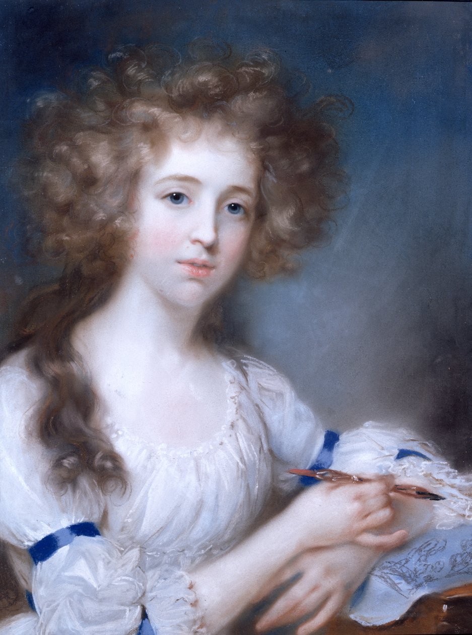 Porträt einer Dame von John Russell