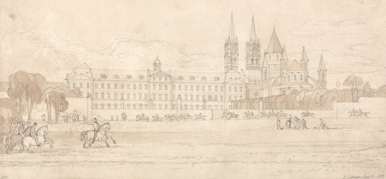 Abbaye Aux Hommes, Caen von John Sell Cotman