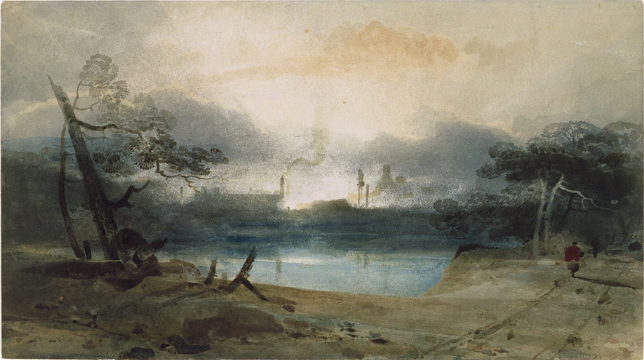 Bedlam Furnace bei Irongate, Shropshire von John Sell Cotman