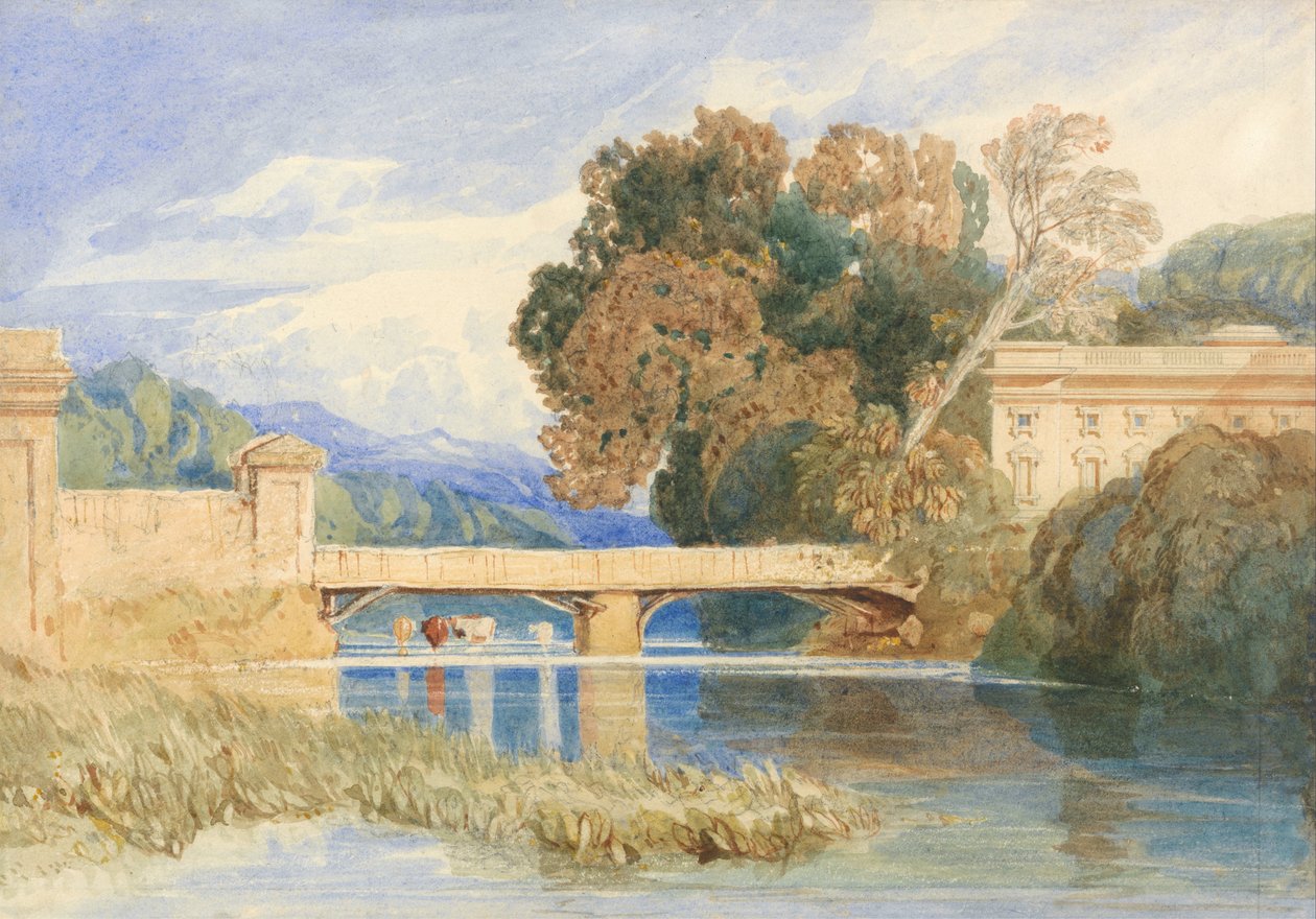 Schloss Navarre, bei Evreux, Normandie von John Sell Cotman