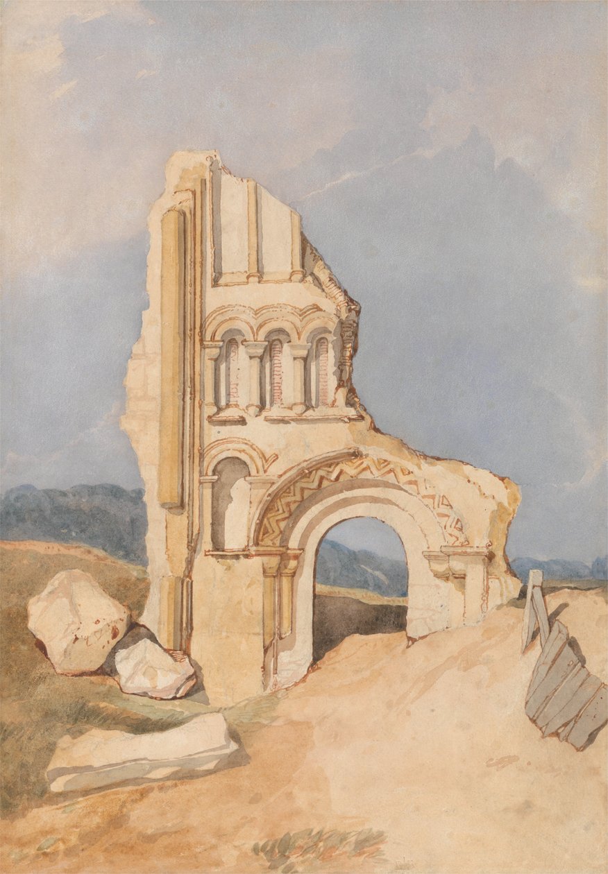 Ruine einer normannischen Kirche von John Sell Cotman