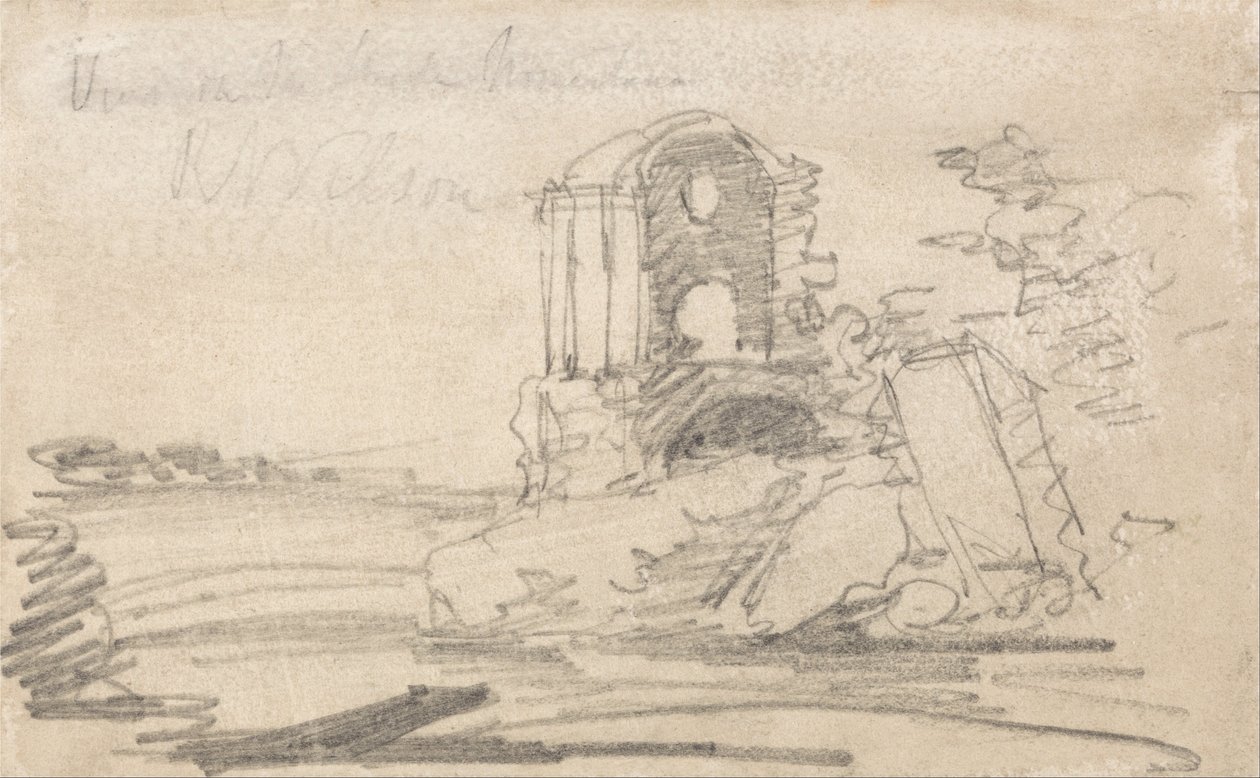 Ruinen-Tempel nach Richard Wilson von John Sell Cotman