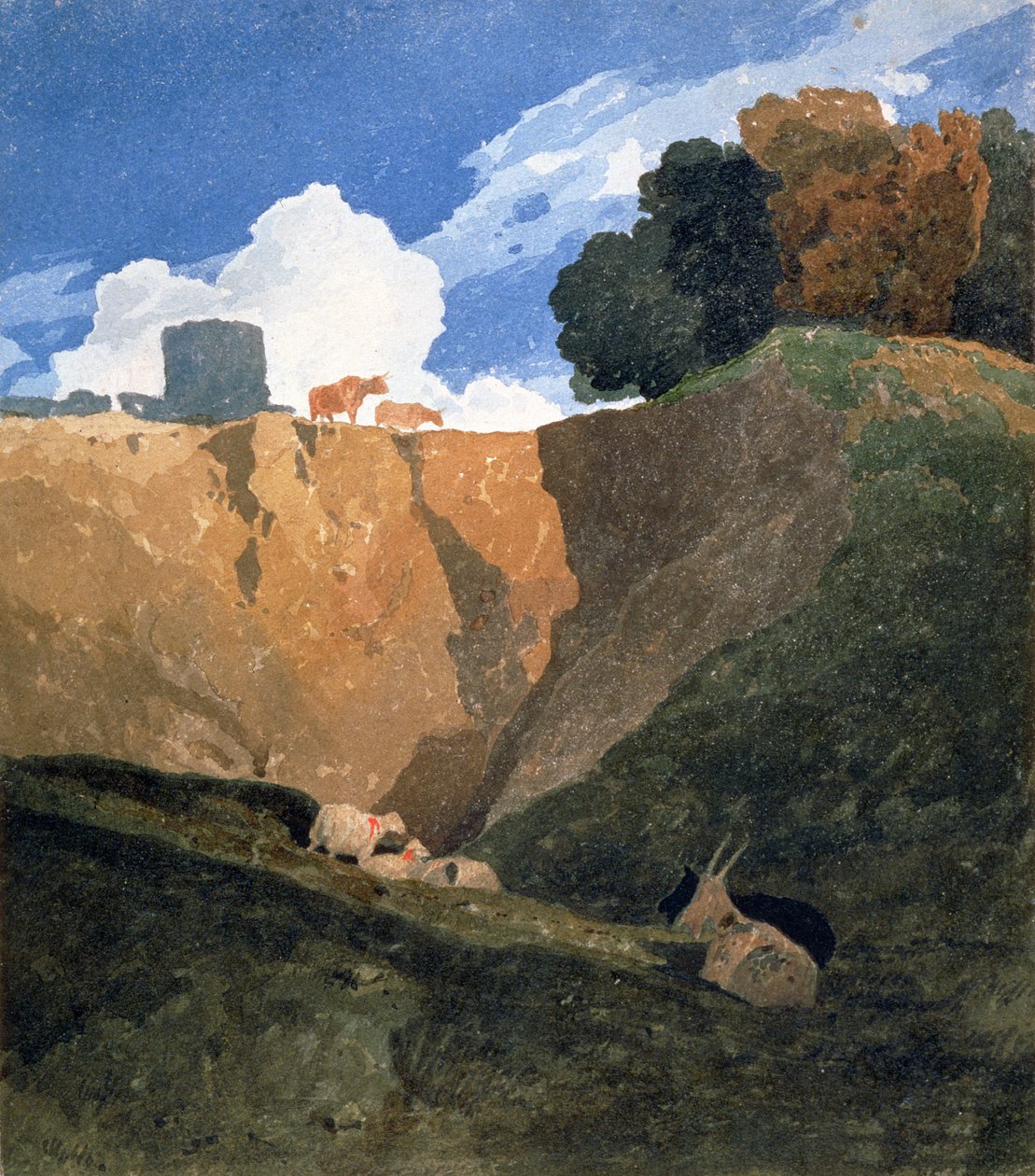 Die Marlgrube, ca. 1809-10 von John Sell Cotman