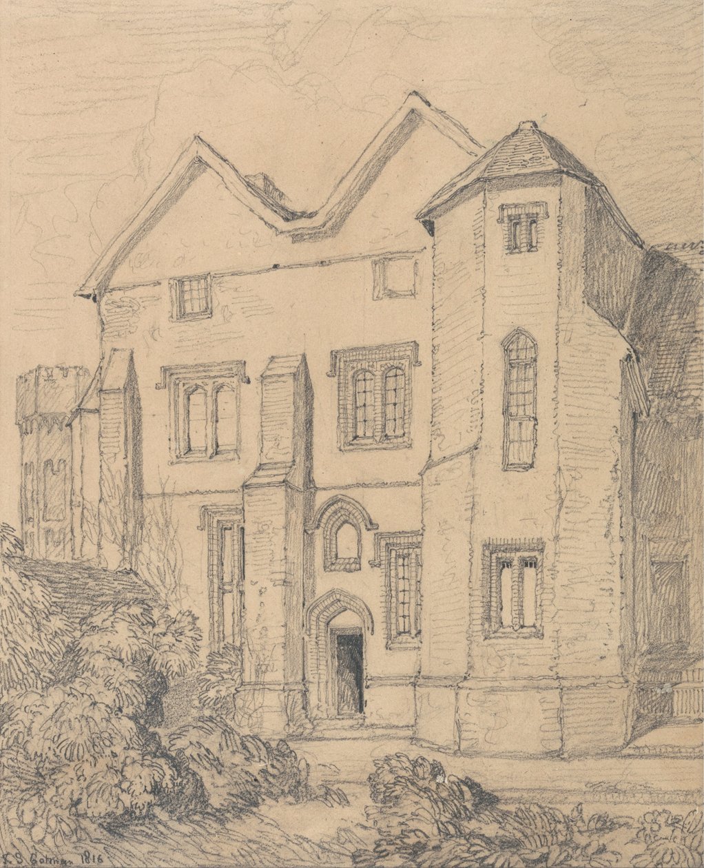 Upwell Rectory, Norfolk von John Sell Cotman