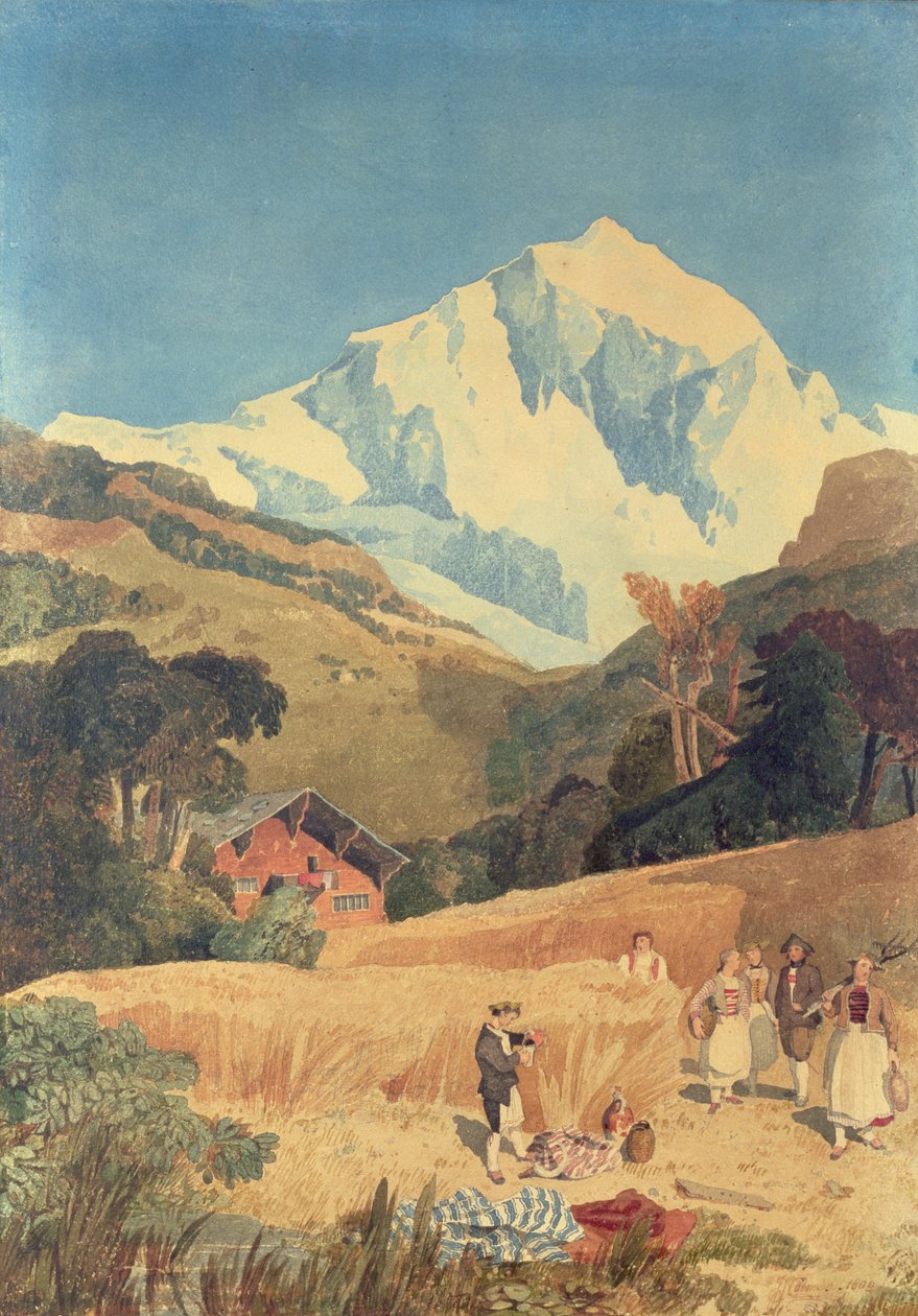 Ansicht des Jungfrau-Horns, 1809 von John Sell Cotman
