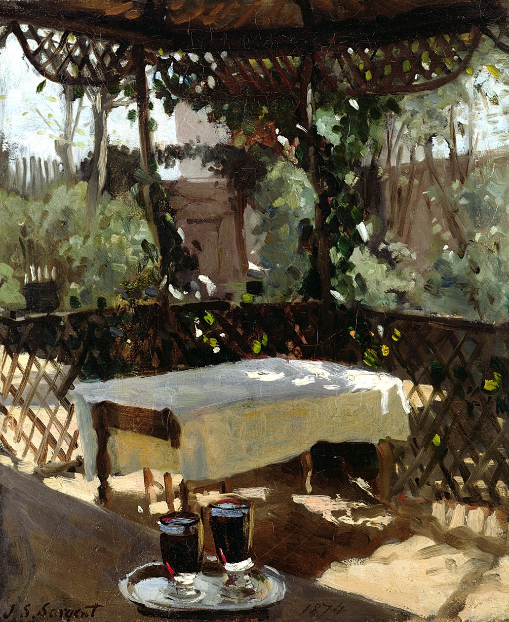 Zwei Weingläser, 1874 von John Singer Sargent