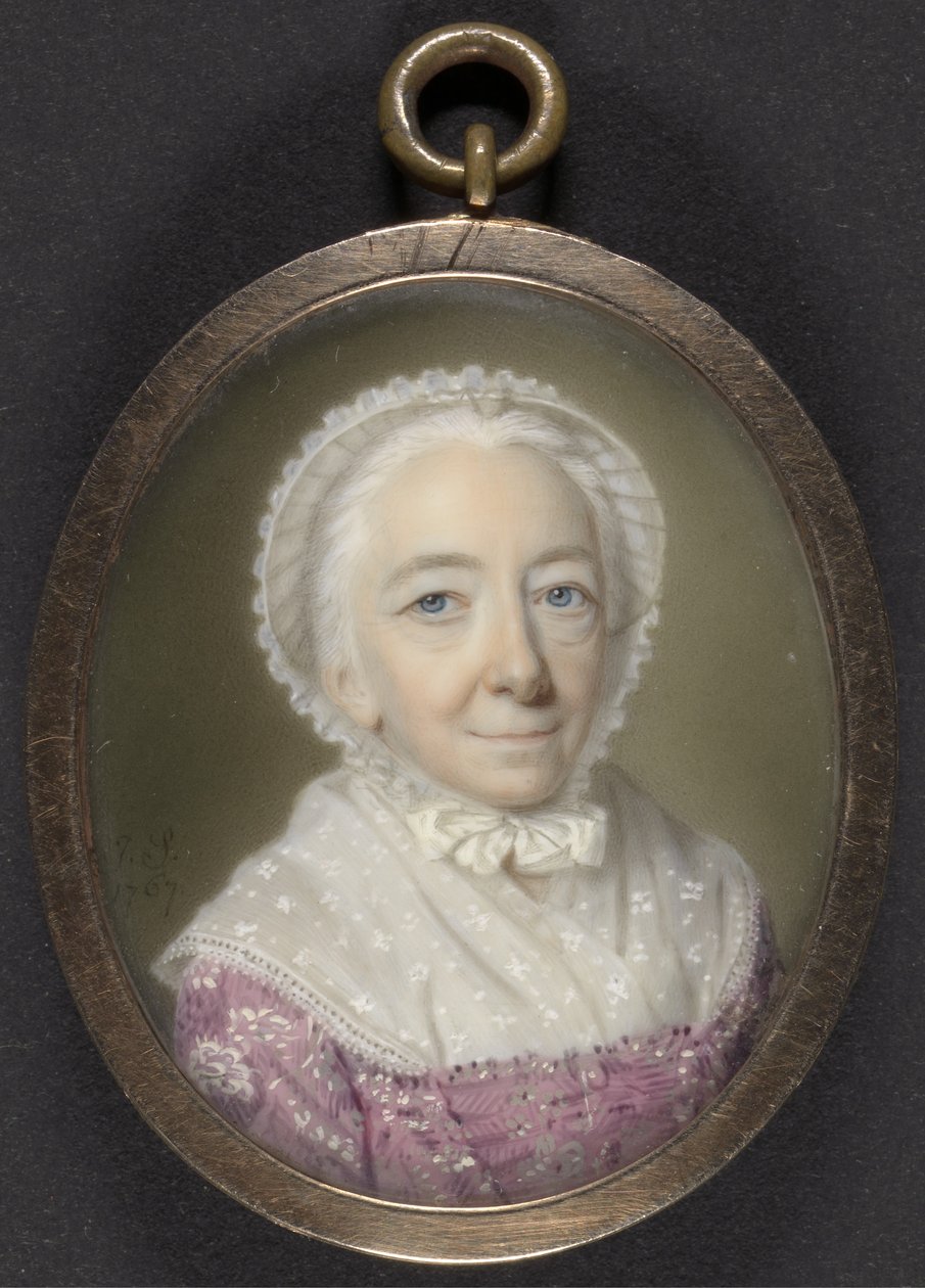 Porträt einer älteren Dame, 1767 von John Smart