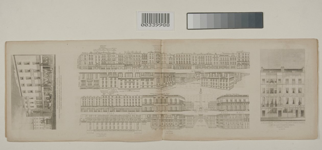 Straßenansichten von London, ca. 1838 von John Tallis